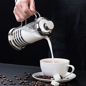 แก้วกาแฟทนความร้อนแบบเฟรนช์เพรสพร้อมแถบสแตนเลส - Product Image 4
