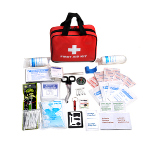100 BH <span class=keywords><strong>kit</strong></span> pertolongan pertama suplai medis, kantong organizer tas darurat set lengkap disetujui CE - Product Image 1