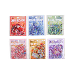 20 hojas por paquete, Serie Dreaming <span class=keywords><strong>Among</strong></span> Flowers, pegatinas florales para diario DIY - Product Image 5