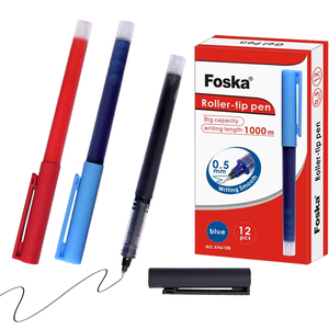 Bolígrafos de <span class=keywords><strong>Tinta</strong></span> Líquida de Secado Rápido con <span class=keywords><strong>Punta</strong></span> Extra <span class=keywords><strong>Fina</strong></span> de 0.5 mm Foska, Bolígrafo de Gel con <span class=keywords><strong>Punta</strong></span> de Rodillo de Plástico para Oficina y Escuela, para Firmas - Product Image 1