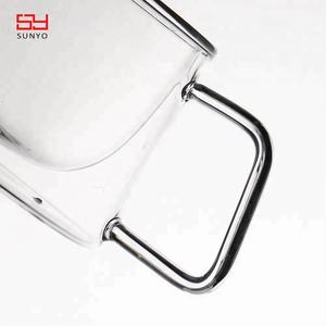 แก้วกาแฟซันโย 2024 ดีไซน์สุดฮิต รองรับการสั่งทำโลโก้สีทอง แก้วกาแฟแบบสองชั้น ป้องกันความร้อน ใช้ซ้ำได้ - Product Image 5