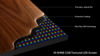 Écran LED COB intérieur M-Shine pour affichage vidéo, idéal pour aéroports, établissements scolaires, commerces de détail, centres commerciaux, métros et ascenseurs (OEM)