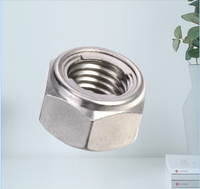 GB6184 M3 M4 M5 M6 Acero inoxidable 304 Tuerca hexagonal Tuercas de bloqueo Inserto de metal Tuerca hexagonal de autobloqueo Anti Looser