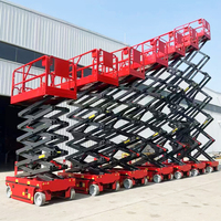 Mini-élévateur à ciseaux électrique automoteur sur chenilles 20ft 25ft 250KG pour bâtiments étroits
