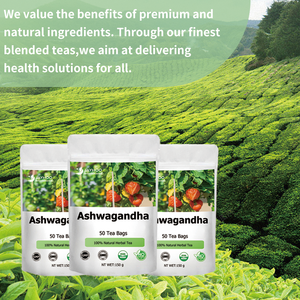 Ashwagandha gốc phân hủy túi trà cải thiện giấc ngủ và tâm trạng tự nhiên hữu cơ khô Top Grade Trà thảo dược - Product Image 4