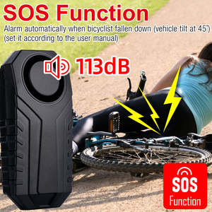 Alarme antivol pour vélo avec fonction SOS, télécommande sans fil, alarme pour vélo et moto, accessoires pour vélo et moto - Product Image 6