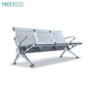 كرسي انتظار عصري بثلاثة مقاعد من الفولاذ المقاوم للصدأ للمطارات والمستشفيات ومراكز التسوق ومحطات القطار والحافلات، صديق للبيئة، متوفر بالجملة - Product Image 3