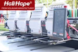 Holihope เครื่องเย็บปักถักร้อยใช้ในบ้านสำหรับสิ่งทอระบบดิจิทัล15เข็มสำหรับ3D หมวกเสื้อยืด<span class=keywords><strong>ผ้า</strong></span>ตาจิมะพี่ชายแบบแบน - Product Image 3