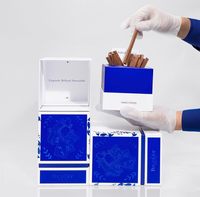 Boîte à dragées personnalisée de luxe pour la Saint-Valentin, mariage, emballage de bonbons, boîte à dessert pliable, emballage alimentaire en chocolat, boîte cadeau à tiroir