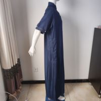 Dubai Splicing Color Qatar Style Thobe Vêtements islamiques pour hommes Thawb Jubbah
