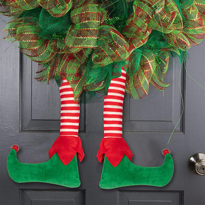 Patas de peluche de elfo de Navidad, adornos para fiesta de Navidad, 23 pulgadas, 754 - Product Image 3