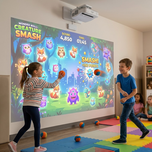 Équipement d'arcade AR/VR, logiciel de jeu mural interactif, projecteur <span class=keywords><strong>Smash</strong></span> Ball, équipement de terrain de jeu intérieur pour enfants, utilisation domestique - Product Image 3