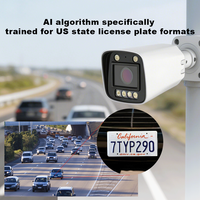 Cámara IP con Reconocimiento de Matrículas (ALPR/LPR) IP66, Sensor CMOS, Tarjeta SD para Control de Acceso de Vehículos, Grabación de Entrada/Salida