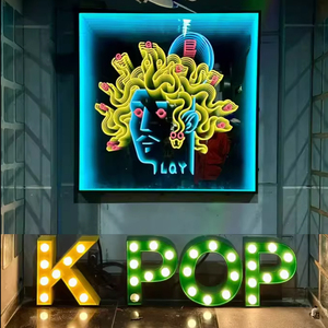 Custom Large 3D Logo Infinity Mirror Astronaut LED Neon Sign UV Print Pattern Green <b>Remote</b> IP65 Glass Office Shops Companies - Product Image 2