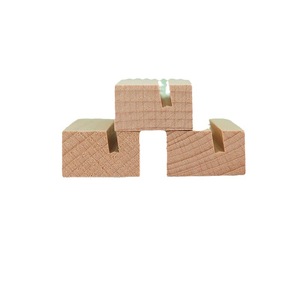 Portatarjetas de madera, clip para notas con foto, soporte decorativo para notas de escritorio, suministros de oficina creativos, diseño geométrico blanco - Product Image 5