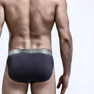 Men Ice <b>Silk</b> Triangle Briefs U Convex Pouch Design Breathable Separated Casual <b>Underwear</b> - Product Image 4