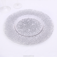 Plaques de présentation en verre transparent de style simple pour mariage ou événements en plein air Plaques de fond transparentes à usage décoratif