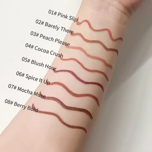 Delineador de Labios Vegano de Marca Privada en Stock, Libre de Crueldad Animal, Resistente al Agua, Protector Solar, Mate, Larga Duración, Lápiz Natural - Product Image 5