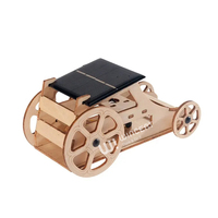 Kit de Modelo de Coche de Carreras de Madera con Energía Solar Wincent, Juguete Educativo de Ciencia STEM, Vehículo de Energía Verde, Regalo