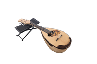 Commande personnalisée Mandoline artisanale par Master Luthier Gravure personnalisée avec incrustation de finition bois touche ébène