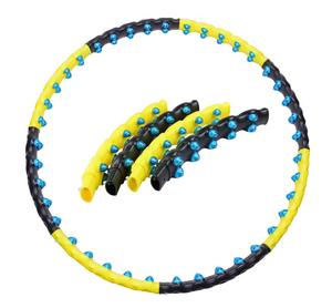 WH-004 1.6KG Erwachsene <span class=keywords><strong>Hula</strong></span> Hoops China Magnet <span class=keywords><strong>Massage</strong></span> Gewicht 110cm Custom ized Logo Abnehmbare traditionelle <span class=keywords><strong>Hula</strong></span> Hoops Hersteller - Product Image 2