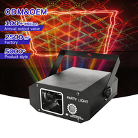 Prix d'usine, boule disco rotative LED couleur, laser rouge vert, lumière laser 100V 240V 15W, lumière de scène pour fête, DJ, disco, KTV, bar