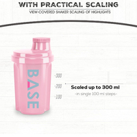 Bouteille shaker promotionnelle en plastique sans BPA de 300/500/700 ml, personnalisable, en PP, pour mélanger les protéines en poudre, avec logo.