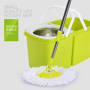 Rotary Mop <b>Bucket</b> Dual Drive Detachable 48x25x24cm Microfiber Mop Floor Cleaning Set - Product Image 2