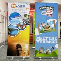 Support de bannière enroulable Flex Banner pour exposition, personnalisé, simple face, Kakemono, en aluminium rétractable