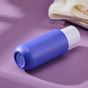 Botella de Tóner Redonda con Tapa de Rosca de HDPE, Botella de Loción Corporal Cosmética de HDPE Mate Suave al Tacto, Color <span class=keywords><strong>Azul</strong></span> <span class=keywords><strong>Marino</strong></span> Personalizado - Product Image 5