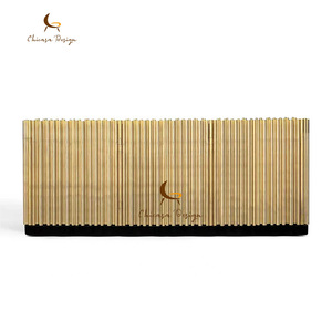 Villa Hotel Furniture High Quality Luxury Boca Sideboard Designs Stainless Steel Buffet Gold Cabinet - Product Image 1
