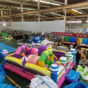 Moonwalk Commercial Gonflable Videur Adulte Blanc Château Gonflable Enfants Mini Arc-En-Ciel Pastel <span class=keywords><strong>Rose</strong></span> Mariage Maison de Rebond Toboggan - Product Image 3