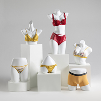 Mannequin de lingerie féminin en PP, buste féminin portant des sous-vêtements, design de mode personnalisé