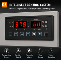 Incubateur d'œufs automatique industriel, grande capacité, machine à couver pour volailles avec contrôle intelligent de la température et de l'humidité