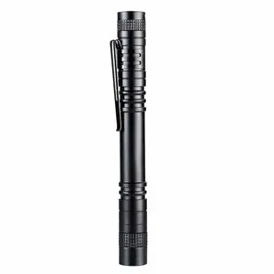 Torch Light Hand Black Aluminum Pocket Medical Pen Led Penlight Mini Flashlight With Clip