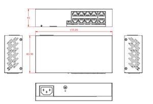 สวิตช์ PoE อัจฉริยะ 8 พอร์ต 10/100M - Product Image 4