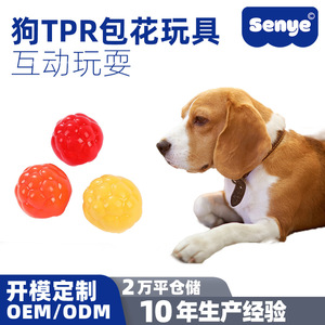 Jouet solide pour chien en forme de fruit de la passion TPR, jouet d'entraînement pour la dentition, jouet pour animaux de compagnie durable et résistant à l'usure. - Product Image 5