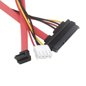 SATA 7+15PIN To 90 Degree SATA 7Pin+4PIN VH3.96mm SATA Data Power Supply Cable