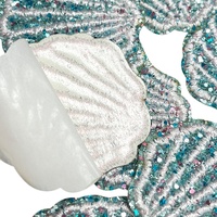 Écussons Personnalisés Brillants Brodés en Strass 3D, Patches Logo de Créateur Autocollants, Paillettes Argentées Perlées pour Chapeaux Vêtements Chaussures