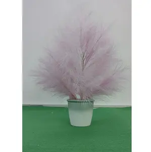 Оптовая продажа 30 см 45 см 60 см цвет Искусственный палочка пампас трава дерево розовый фиолетовый пампасы деревья