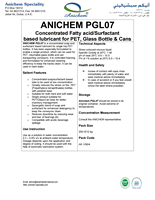 Lubrifiant à faible mousse à base de savon ANICHEM PGL07 - Compatible avec les déversements d'aliments acides