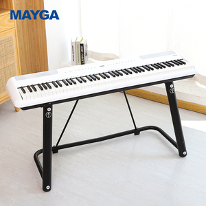 OEM MAYGA MP-100 Modèle 88 touches, 200 voix, 100 rythmes, 60 chansons Deomo, <span class=keywords><strong>piano</strong></span> électrique en plastique avec 4 haut-parleurs et support en U - Product Image 4