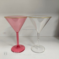 Verres à cocktail, à vin et à martini colorés écologiques en gros pour les cadeaux promotionnels de bar