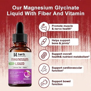 OEM/ODM Magnesium Glycinate <b>Liquid</b> Sugar FreePromotes Relaxation MuscleSleep High Potency Magnesium Glycinate - Product Image 2