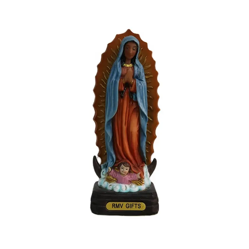 Crafts Religious Figurine Holy Mexican Virgin Mary Statues Handmade Resin Home Decoration Europe SCULPTURE Modern 7-15 Days N/A
