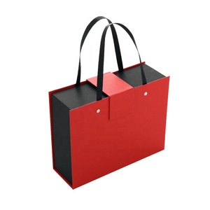 Trung Quốc Năm Mới Hộp Quà Tặng Màu Đỏ Có Tay Cầm - Product Image 1