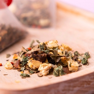 Té de Hierbas de Pera de Nieve, Nespola, Mangostán, <span class=keywords><strong>Menta</strong></span>, <span class=keywords><strong>Semilla</strong></span> de Sterculia, Cáscara de Naranja y Gardenia - Product Image 2