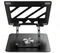 Support pour tablette et ordinateur portable, hauteur et angle réglables, support métallique pour ordinateur portable, conception ventilée pour appareils de 10 à 17 pouces