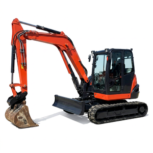 Excavatrice Kubota KX080 d'origine fabriquée au Japon avec pince hydraulique, prix avantageux, parfaitement fonctionnelle, avec chenilles en caoutchouc - Product Image 1