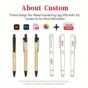 Ballpoint Wholesale and Wood Advertising Gift Customizable Logo Printing Multi-<b>Color</b> Bamboo <b>Pens</b> - Product Image 2